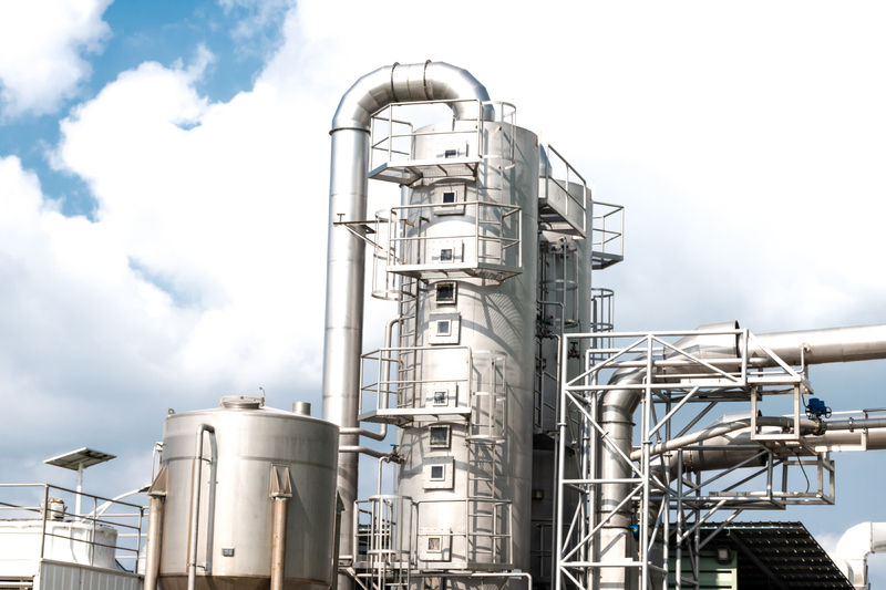 air scrubber at manufacturing plant