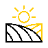 open air field with sun